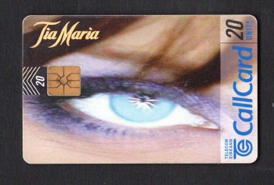 1997 Ireland 20 unit Tia Maria (Gemplus GEM1) Call Card Used. Telecom Eireann Card Number 1197