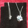 Sterling silver disco ball pendant necklace Image 3