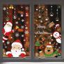 Christmas Window Clings, 218 Pcs Christmas Window Stickers, 10 Sheets Reusable Xmas Window Decals with Santa Claus Reindeer Snowman, Double-side Xmas Snowflake Window Clings for Winter Party Supplies (FREE POSTAGE) Image 2