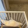 Baby cot bed with matress, leak proof and sheets, Baby Elegance 120 x 60cm, white Image 6