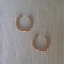Golden hoop earrings (fashion jewellery) Image 2