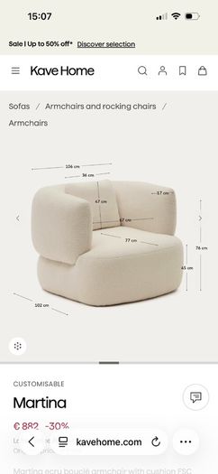 Boucle Armchair from Kave