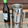 Mirror Polished Stainless Steel Double Walled Wine Cooler resembling the Wine Bottle Cooler Image 2