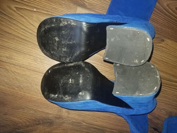 Blue Suede Boots Size 6