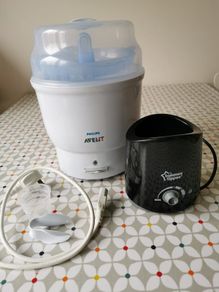 Philips Avent baby bottle steriliser and Tommee Tippee