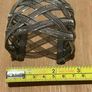 Vintage silver-toned wide woven open cuff bracelet Image 6