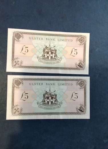 Two  Sterling  Mint Uncirculated   Notes