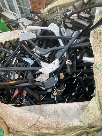 Free tonne bags of hangers all good quality suit a charity shop etc