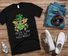 Baby Yoda Irish I Am Kiss Me You Must Patrick's Day T Shirt