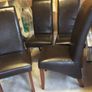 4 leather chairs Image 2
