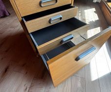 Wooden small filing cabinet