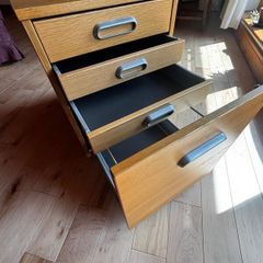 Wooden small filing cabinet