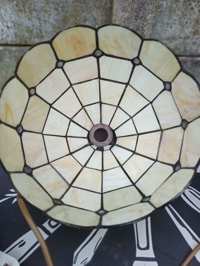 Vintage Table Lamps & Ceiling Shade Set