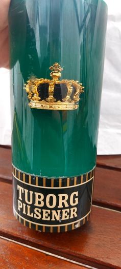 Tuborg pilsner font ,,sold as is ,see pictures for condition, used ,lovely advertising display item,,nice in any home bar or man cave pub restaurant ,