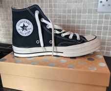 Converse high tops all star Black and cream