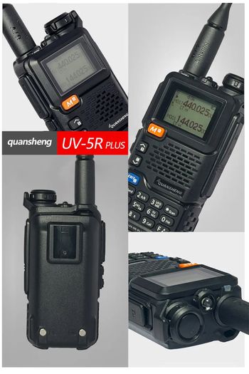 Quansheng Quansheng UV-5R PLUS Walkie Talkie 5W Air Band Radio Charge UHF VHF DTMF FM Scrambler NOAA Wireless Frequency Two Way CB Radio