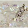 Vintage Aurora Borealis Crystal Bead Necklace Art Deco Bridal Jewellery Image 9