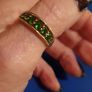 9ct Gold Diopside Ring / Russian Emerald /Elegant Image 9