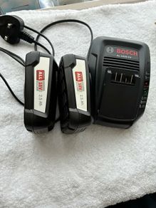 Bosch charger and  batteries