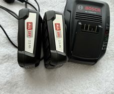 Bosch charger and  batteries