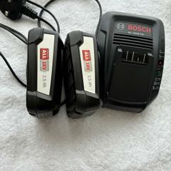 Bosch charger and  batteries