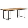 Dining Table 200 cm Rough Mango Wood Image 3
