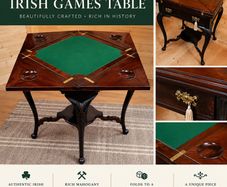 19th Century Irish Mahogany Games/Envelope Table