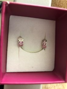 girls silver earrings