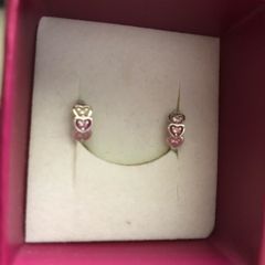 girls silver earrings