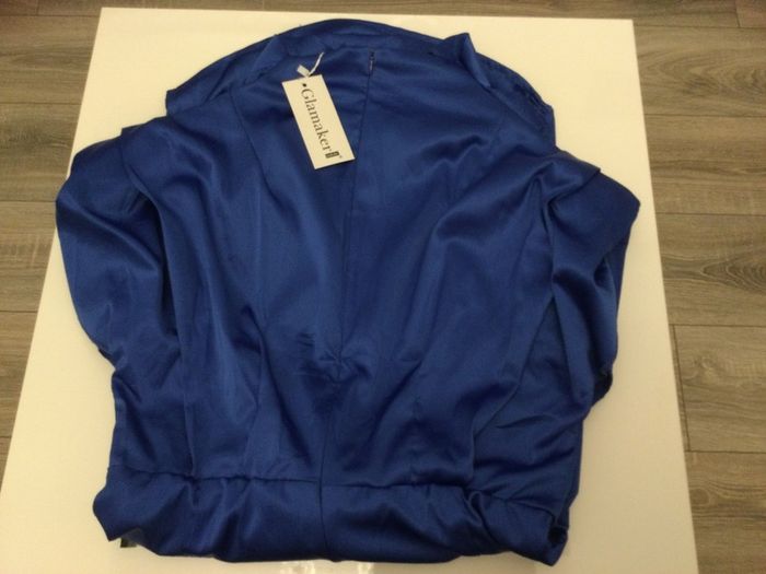 Dress Royal blue satin mini size Large