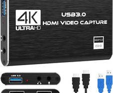 4K USB 3.0 HDTV Video Capture Card HDMI-compatible Video Recorder Grabber For PC PS4 OBS Game Recording Game Audio Mic
