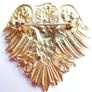 Vintage Gold Tone Eagle with Three Crowns Brooch | Vintage Gold Tone Eagle Brooch Image 5