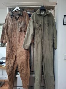 vintage german army tank suits