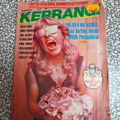 Kerrang no. 83 heavy metal magazine with early Metallica interview.