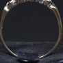 Vintage Birmingham Hallmarked Gold Five Stone Ring Large Size Image 5