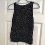 GUESS Designer Women's Knit Sleeveless Top in Sparkly Black - Size UK 8 Image 2