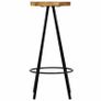 Bar Chairs 2 pcs Solid Mango Wood Image 3