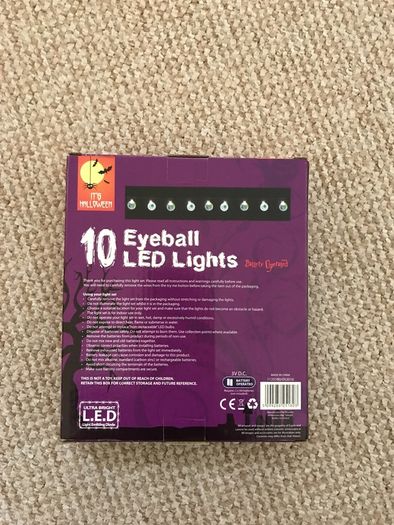 10 Eyeball LED lights, battery operated