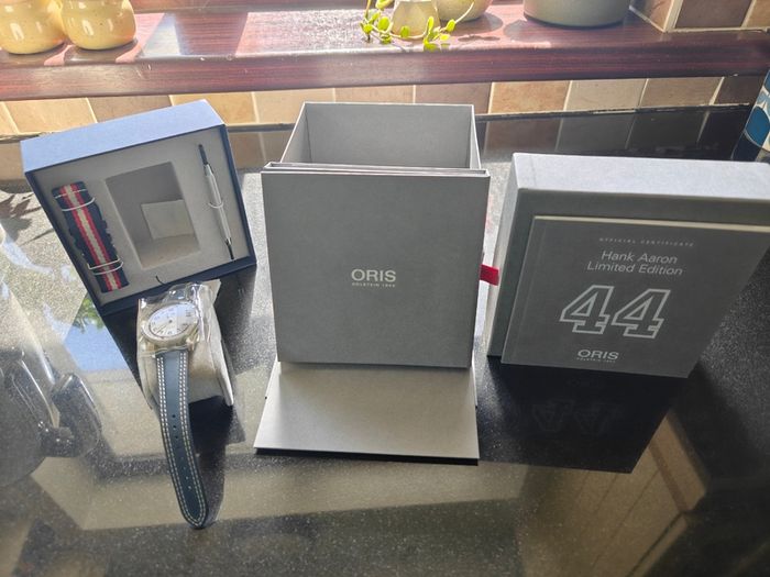 Oris Big Crown Pointer Date Hank Aaron LE New