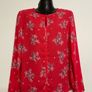 Beautiful floral red blouse size 10 Image 2