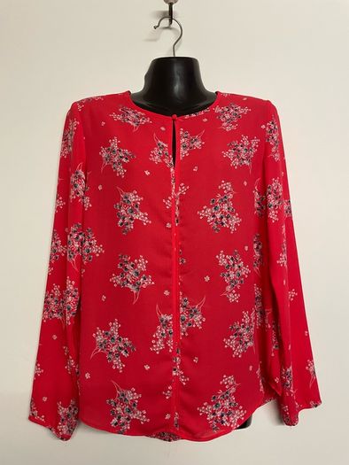 Beautiful floral red blouse size 10