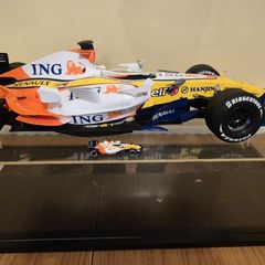 A 1:6 scale (32 inches long Formula 1 car) limited edition model of the 2007 Season ING Renault R27 F1 Team car