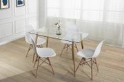 Modern Nordic Dining Set + 4 chairs  white