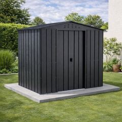 86 TOP Titan Steel Garden Shed  Grey