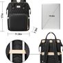 Laptop Backpack for Women,15.6 Inch Stylish Laptop Rucksack Wide Open, College School Backpack with USB Charging Port, Water Resistant Travel Business Work Bag Computer Bookbag for Men, Black (FREE POSTAGE) Image 6