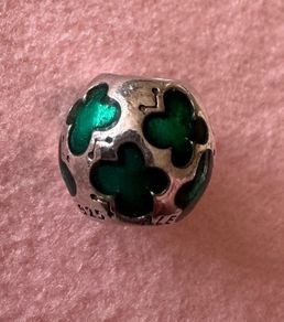 Genuine Pandora Silver Turquoise Butterfly Enamel Charm