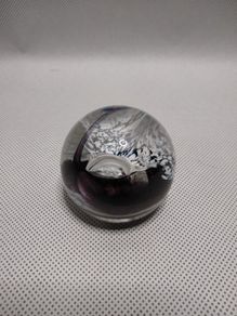 Handmade glass paperweight