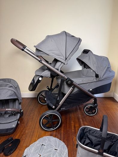 Cybex Gazelle S double pram twin buggy travel system
