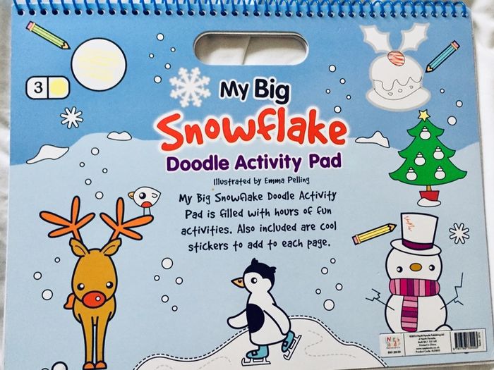 Extra Large -Christmas My Big Snowflake Doodle Activity Pad
