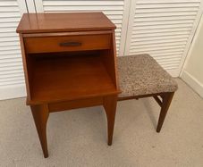 Mid Century Chippy Telephone Table